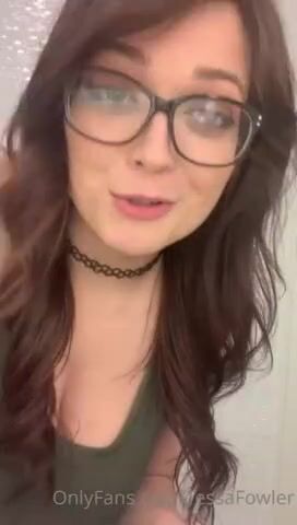 Proving that her tits are real
