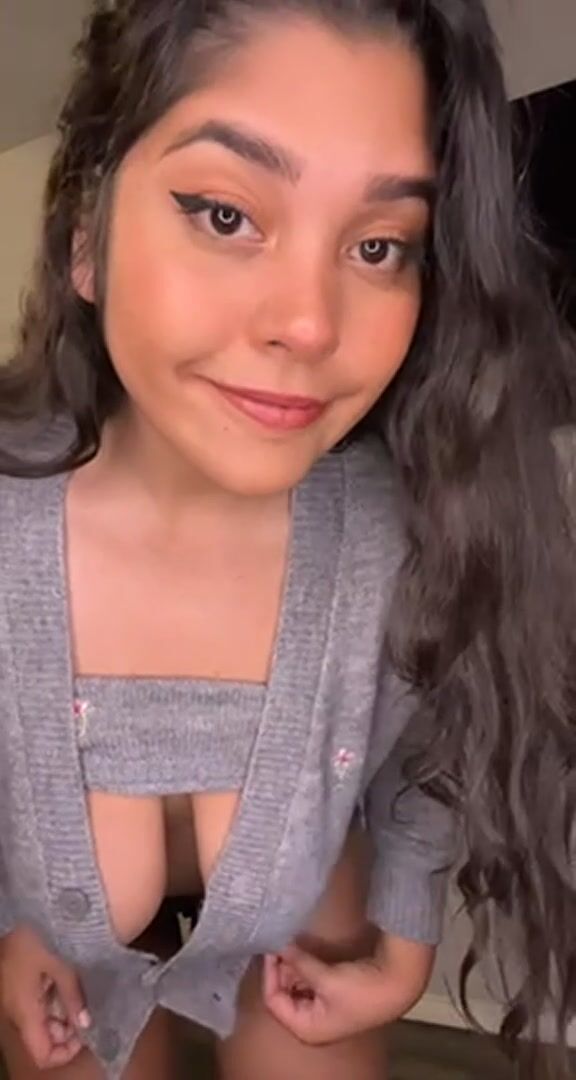 I wanted to say good morning with my boobs!