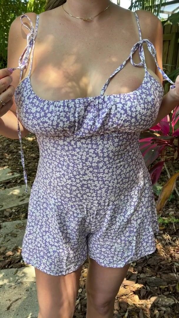 Gardening is more fun while topless