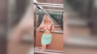 Titty Drop: sneaky elevator drop #2