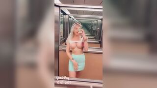 Titty Drop: sneaky elevator drop #3