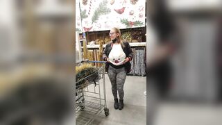 Titty Drop: Quick titty action while Christmas shopping #4