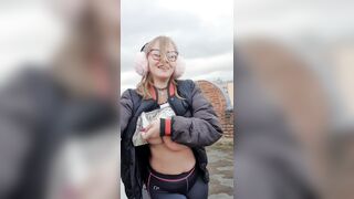 Titty Drop: Me and my boobs salute you on your trip from the castle #4