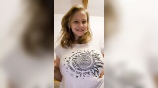 Crazy titty drop from under this mandala