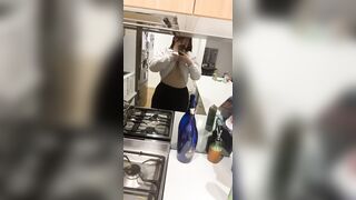 Titty Drop: Dropping G’s like it’s nothing in the kitchen mirror #4