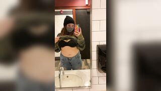 Titty Drop: dropping my ddd’s in the public restroom... what do you think? #5