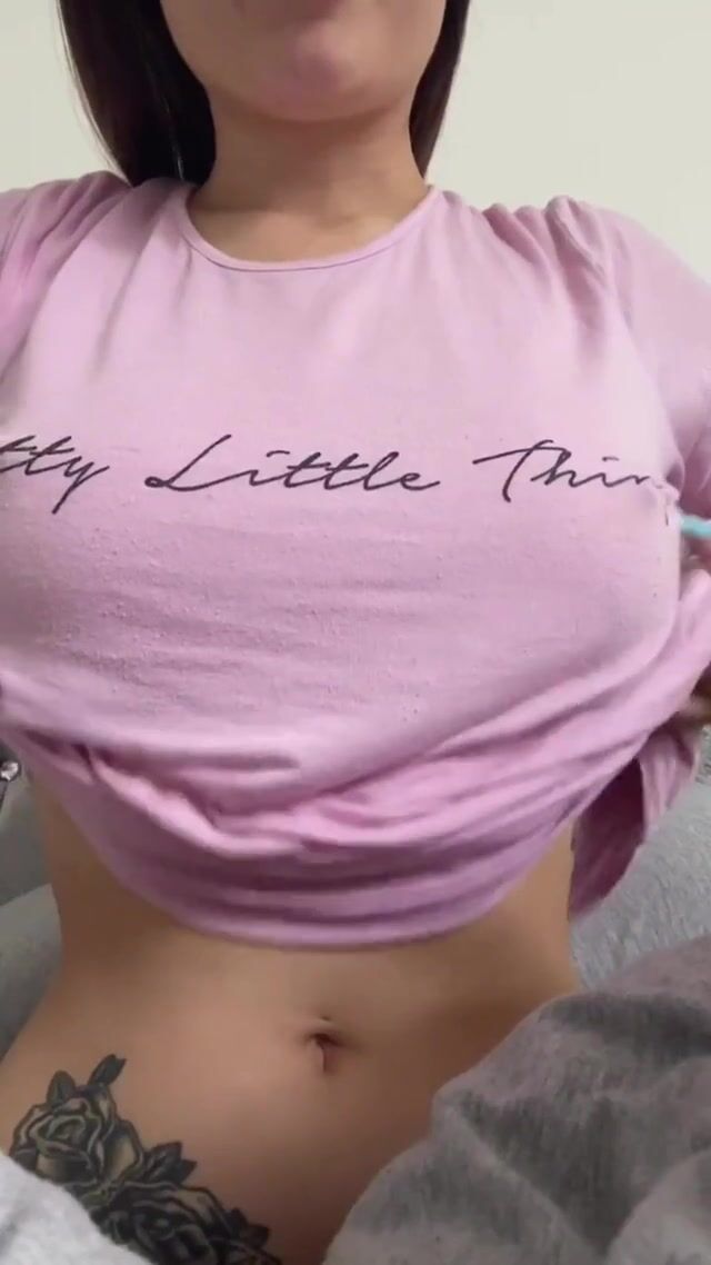 My morning titty drop :)