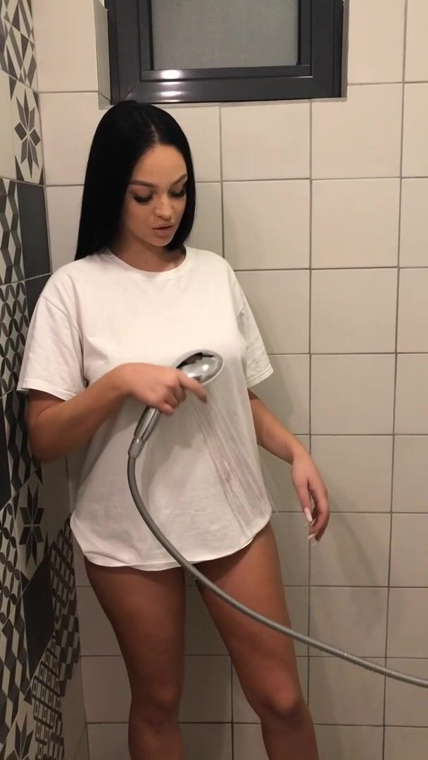 Wet T-shirt reveal