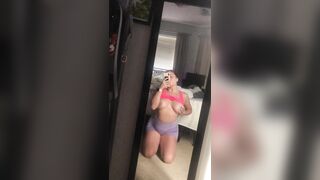 Titty Drop: Dropping my titties out after my gym session ???? #5