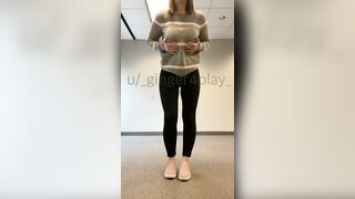 Titty Drop: Dropping some titties at the office this morning #3