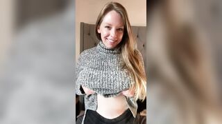 Titty Drop: Just sharing my sweater puppies! #5