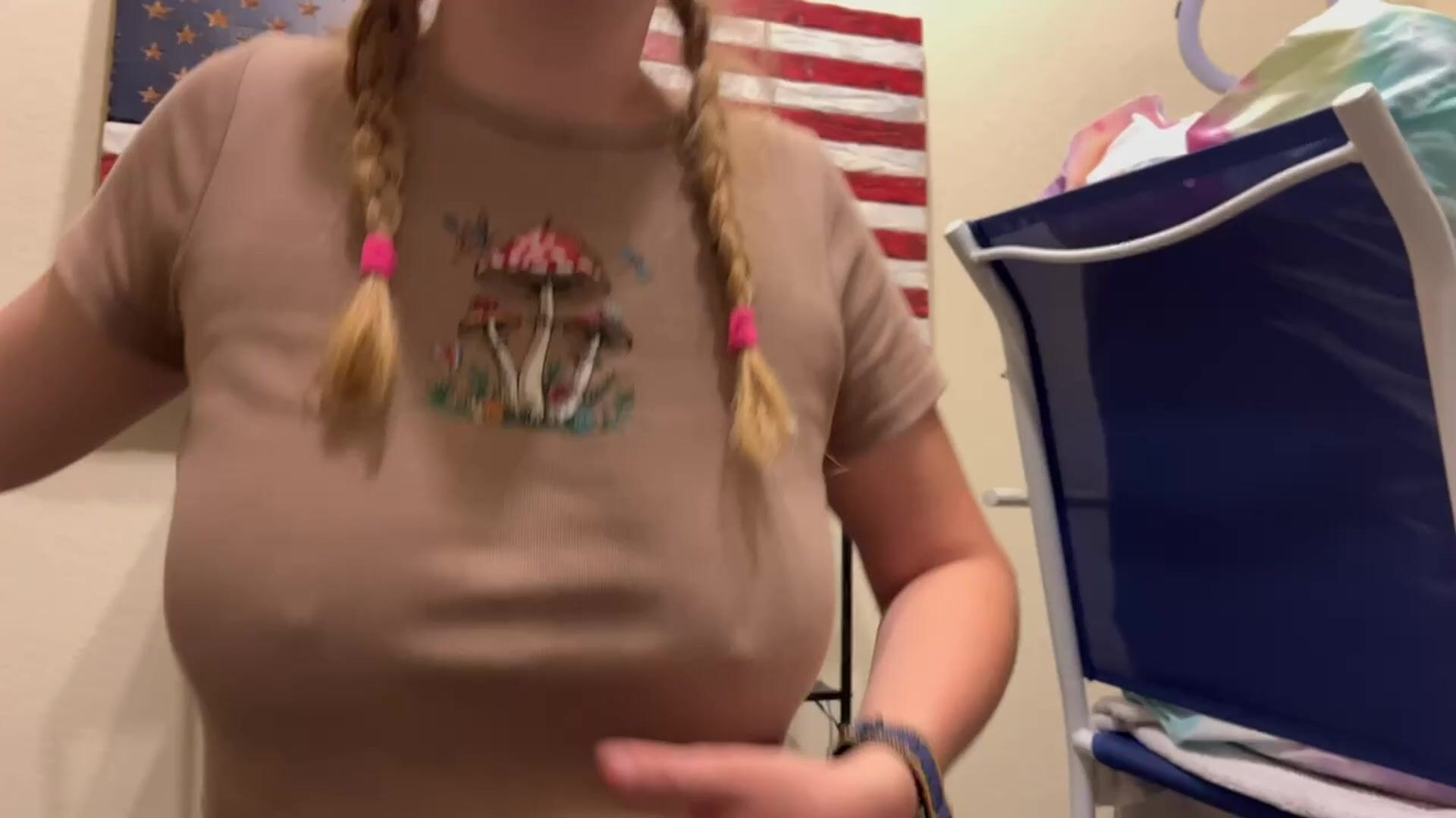 Dropping these tits out for you daddy