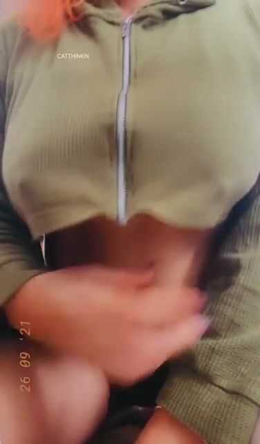 Getting colder still not wearing a bra milf drop