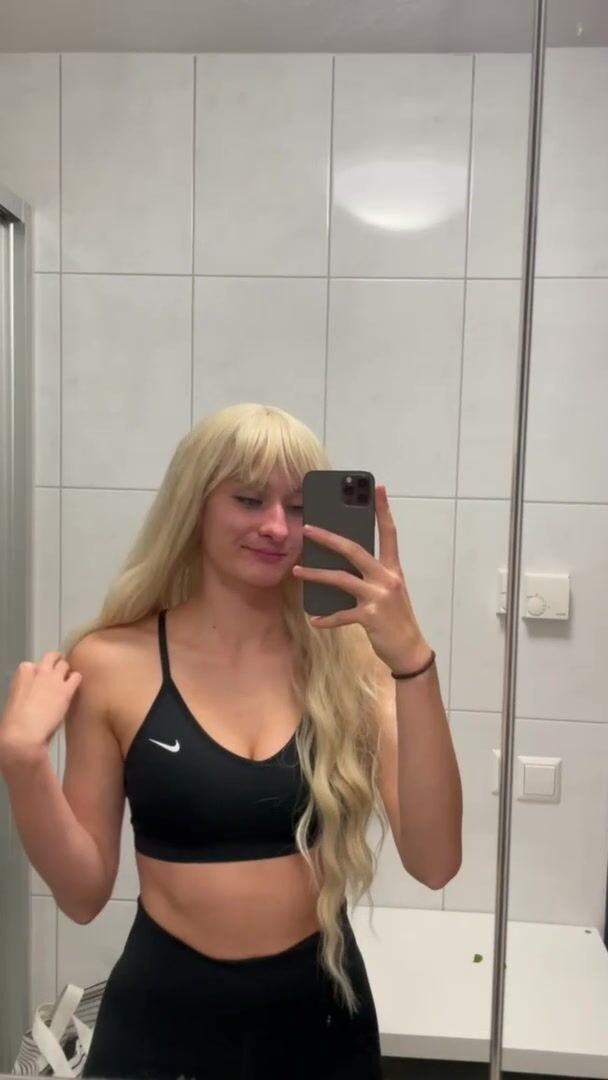 To horny after my workout… had to get them some air hehe :)