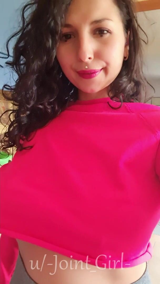 This crop top hides my big tits pretty well