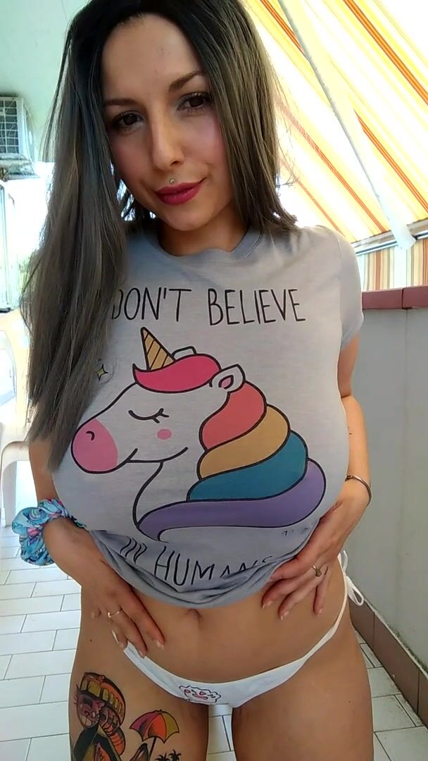 Unicorns may not be real, but my tits are ???? Another outdoor drop for you!