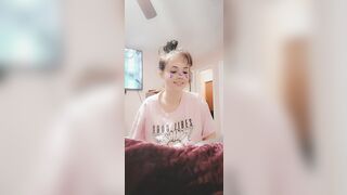 Being cute and flashing my boobies ????