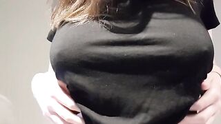 Titty Drop: Titty Drop by a beautiful girl, perfectly shaped natural tits #1