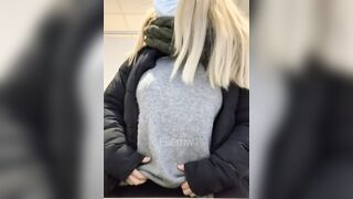 Titty Drop: Risky titty drop at the airport ???? did you expect it? #3