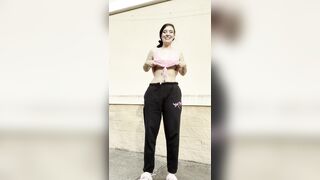 Titty Drop: Flashing in front of my old workplace... I wonder if any of my old coworkers saw!???????? #5