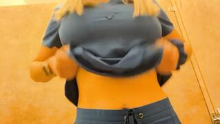 Titty Drop: What would you do if I flashed you like this???? #3