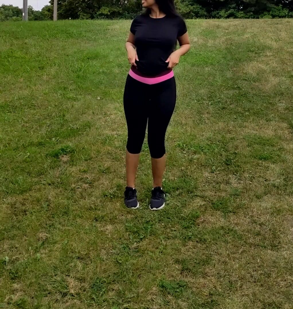 Flashing my tits in public makes me nervous but it also makes me wet
