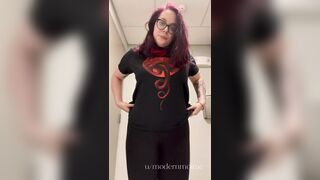 Titty Drop: flashing y'all at work for titty tuesday #2