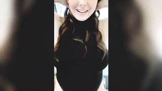 Had to find a way to drop out of a turtleneck bodysuit. Creativity points +5