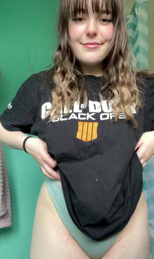 Titty drop to start the day