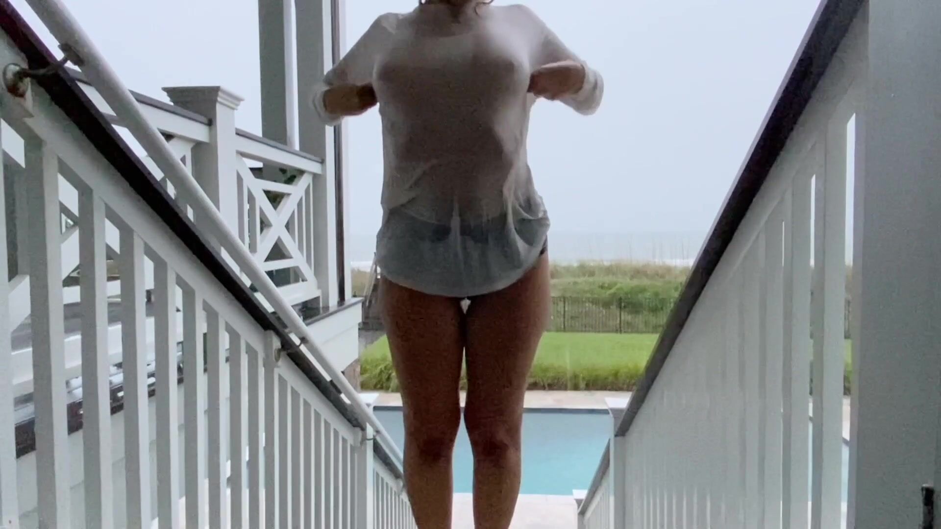 Had some fun in the rain!! Anyone up for a wet t-shirt contest? ;)