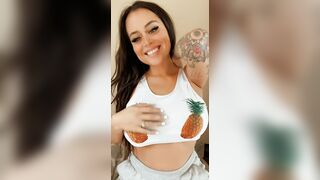 My big Latina pierced Titty