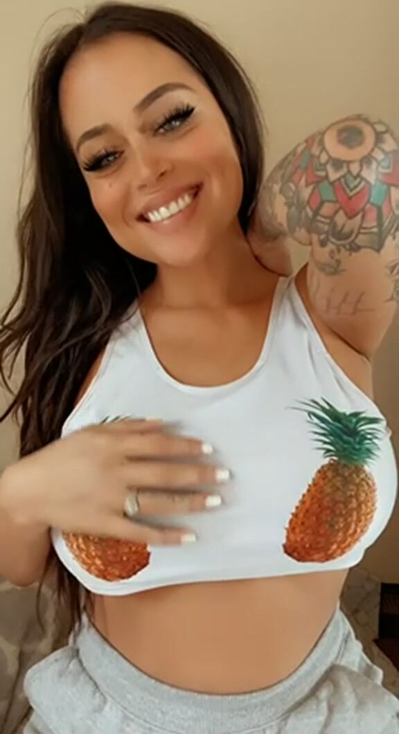 My big Latina pierced Titty
