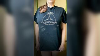 Titty Drop: I got paint on my shirt! Better take it off #1