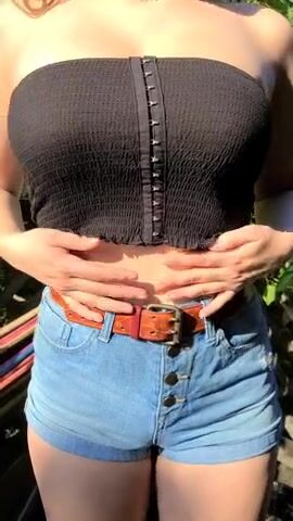 Look how squishy my tits are, would you bury your head between them?
