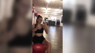 Titty Drop: Too horny at the gym… had to get them some air... everbody could catch me... love the risk hehe...???? #3