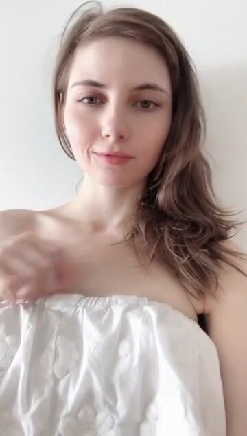 Cutie with a little titty drop