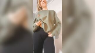 Titty Drop: I have a little surprise under this oversized jumper #4