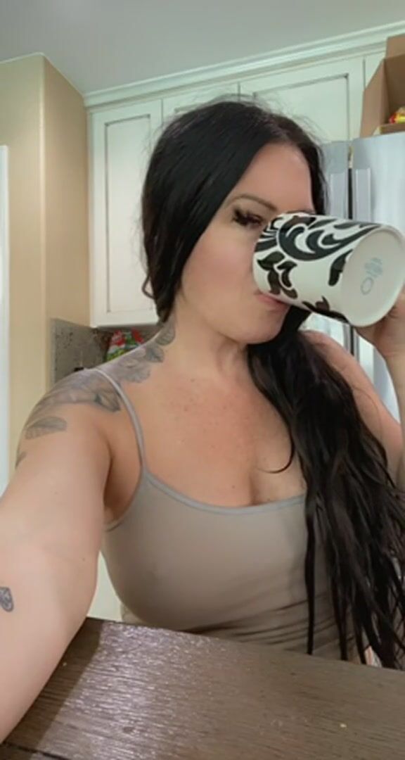 Morning coffee titty drop MILF (47)