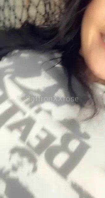 I hope my neighbors don't catch me revealing my big juicy tits for you guys!!