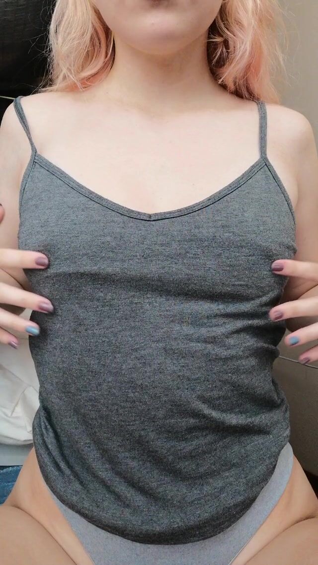 Saying good morning with a titty drop!