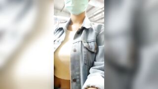 Titty Drop: Glad she wore a mask for her face, and not her tits #2