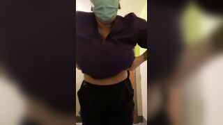 Titty Drop: Scrub top titty drop! #4