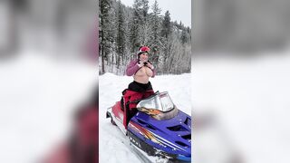 Titty Drop: The snow suit got a little warm had to cool off for a sec ???? #5