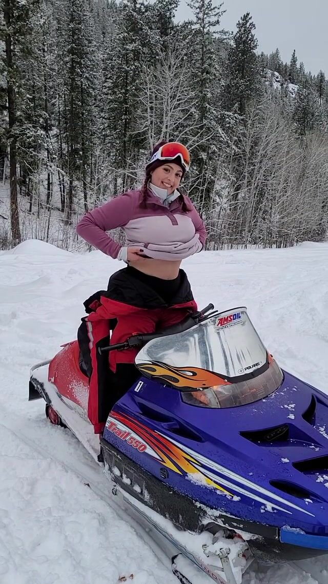 The snow suit got a little warm had to cool off for a sec ????