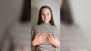 which do you like more, my smile or my tits?