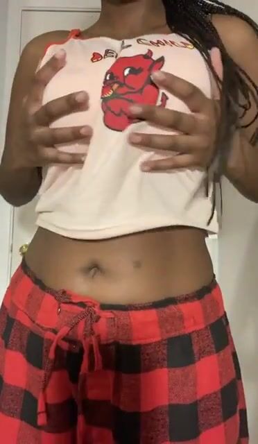 Let’s have a sleepover! You bring the blankets, I bring my tits. Deal?