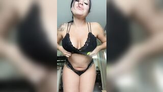 Titty Drop: I imagine you holding your dick while I do these titty drops … and I’m in your face #3
