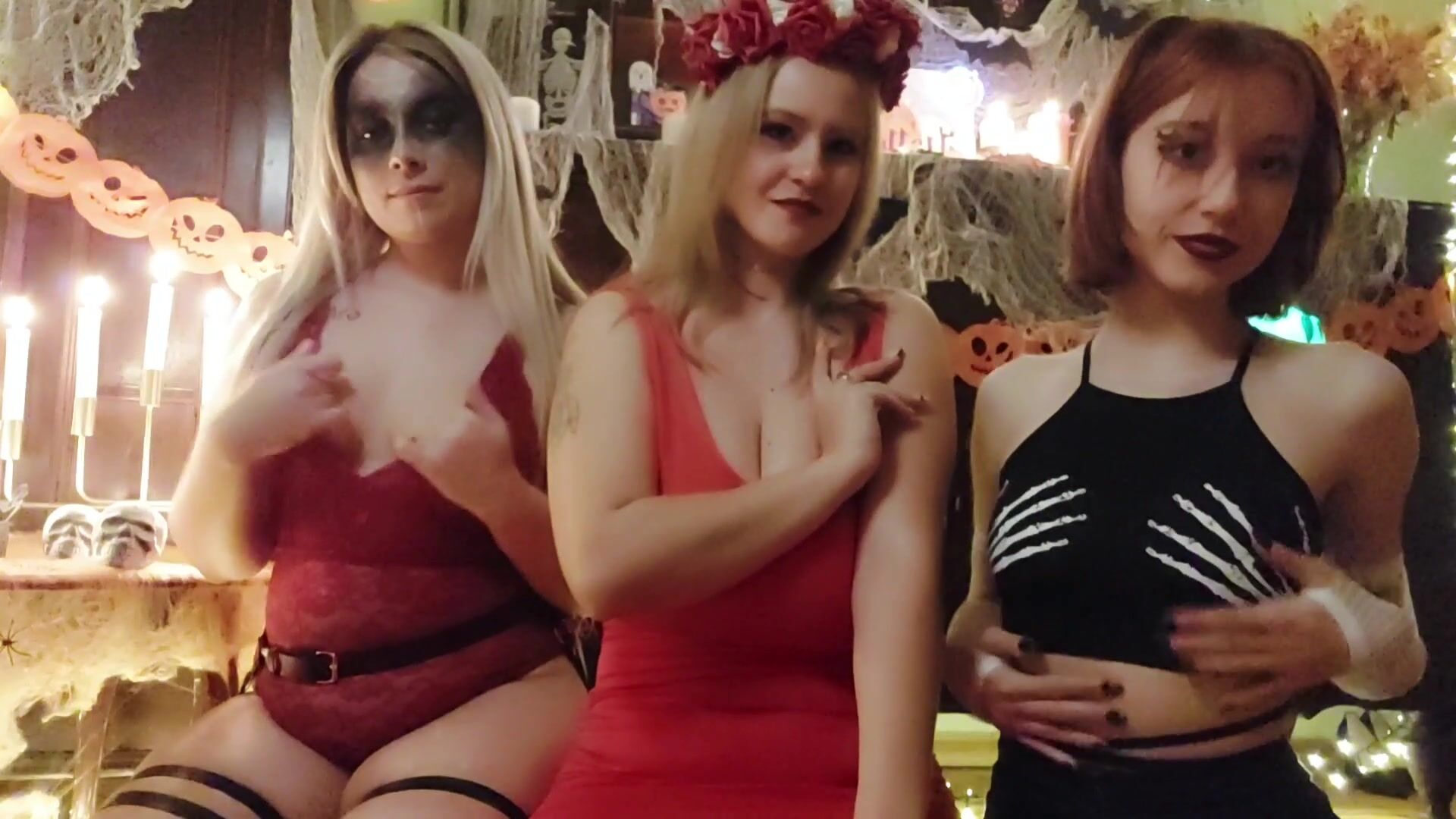 I'm at a witch convention. My friends, the witches, were also very surprised. Abracadabra Big Tits Out!
