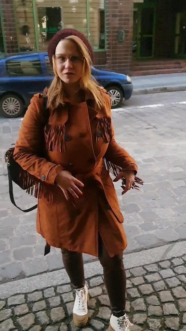 And suddenly BOOM, big boobs on an old city street