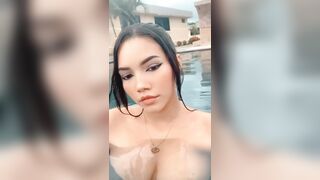 Titty Drop: got very horny in the pool...hope no one saw it… are you ready to swim with me :) #2